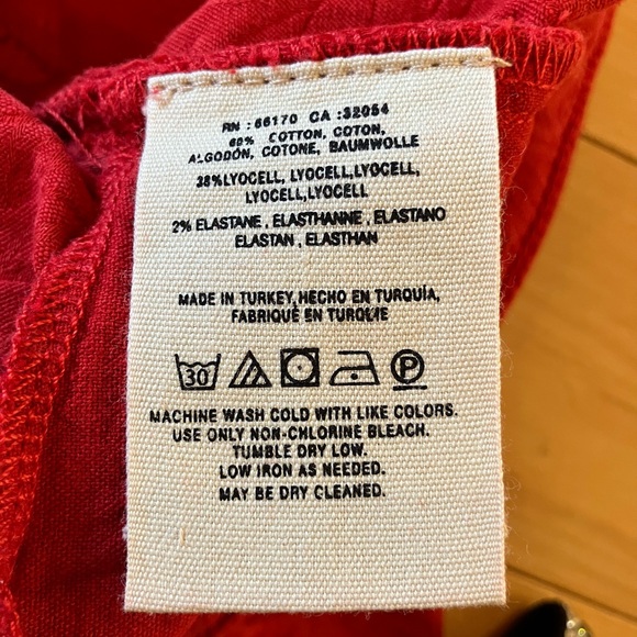 Pilcro and the Letterpress red textured high waist jean - Picture 8 of 8